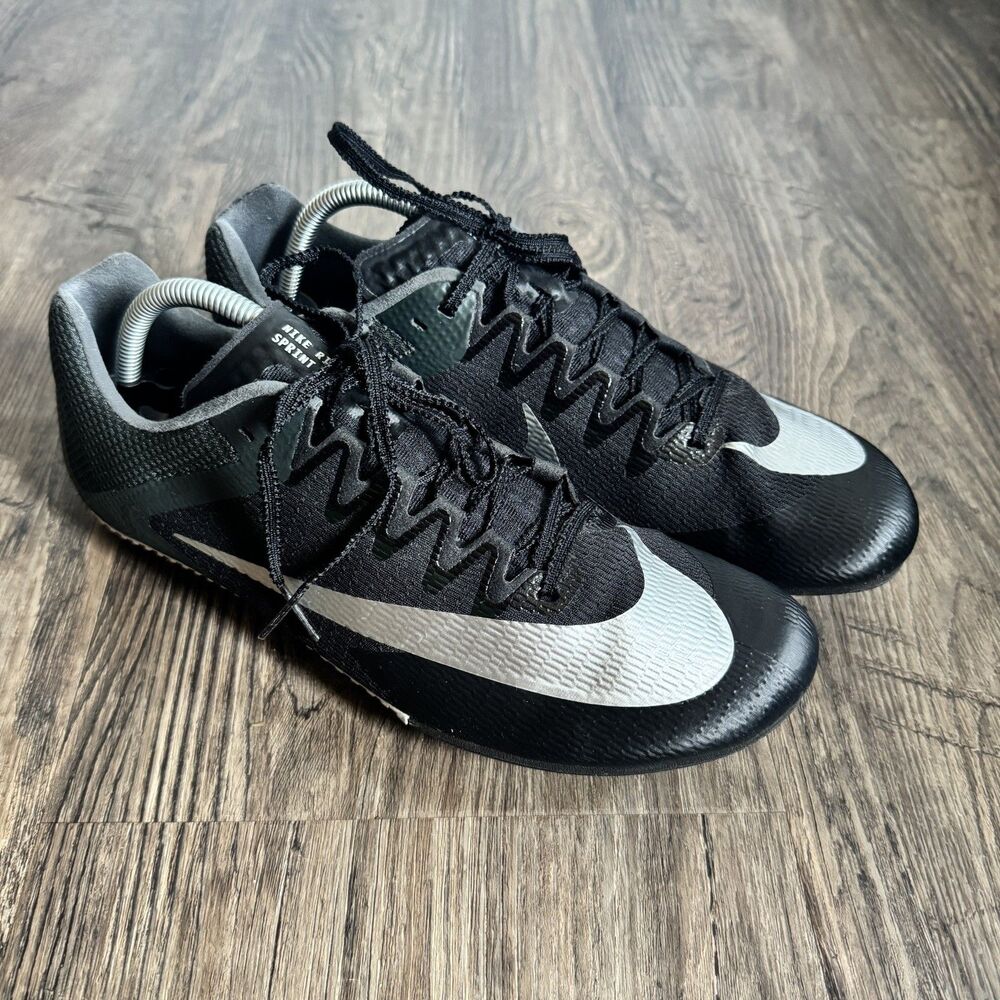 Nike Air Zoom Maxfly Track Field Spikes Black Silver DC8753-001 Mens 10.5